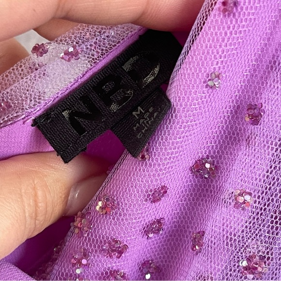 NBD Revolve Glitter Mini Dress Amethyst Size Medium - Picture 5 of 5